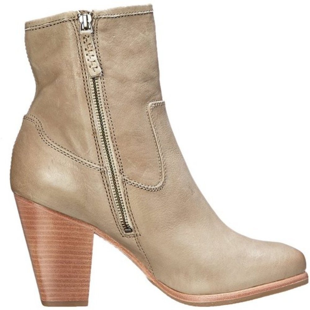 Frye Patty Artisan Zip Bootie, Bone